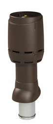 Выход вентиляционный Vilpe Flow 125/ИЗ/500 коричневый GL 228392