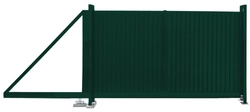 Ворота откатные Estet 1,65х3,5 RAL 6005 GL 91259