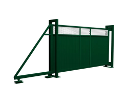 Ворота откатные Estet Plus 2,0х4,5 RAL 6005/1013 GL 403900