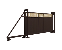 Ворота откатные Estet Plus 2,4х4,5 RR 32/1014 GL 173219