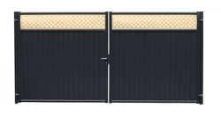 Ворота Estet Plus 2,0х3,6 RAL 7024/1014 GL 271549