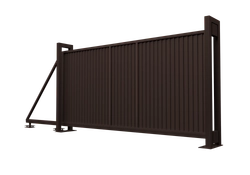 Ворота откатные Estet 1,65х4,5 RAL RR32 GL 238657