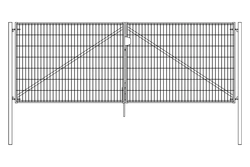 Ворота Light без замка 1,73х4,0 RAL 6005 GL 427322