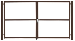 Ворота Colority цинк с замком 1,8х3,5 RAL 8017 GL 384029