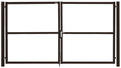 Ворота Colority цинк с замком 2,0х4,0 RAL 8017 GL 265105