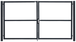 Ворота Colority цинк с замком 1,8х3,5 RAL 7024 GL 384003
