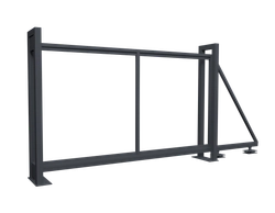 Ворота откатные Colority цинк 2,03x3,5 RAL 7024 GL 410080