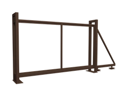 Ворота откатные Colority цинк 2,03x3,5 RAL 8017 GL 431830
