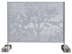 Секция ограждения перфорированного Tree 1,7х2,07х1,0 RAL 7040 GL 692202