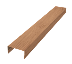Крышка забора для горизонтального монтажа штакетника Grand Line 0,45 Принт Элит Медовое дерево TwinColor (2м) GL 642345