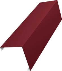 Декоративная накладка на столб универсальная угловая 60х60 для забора жалюзи Grand Line 0,45 Drap RAL 3005 красное вино (1,8м) GL 623228