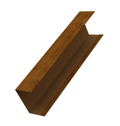 Крышка для забора жалюзи Милан, Токио Grand Line 0,45 Принт Элит Золотой дуб TwinColor (2м) GL 615331