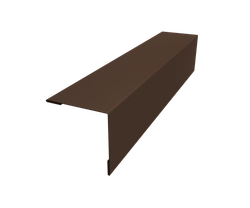 Планка завершающая 50х50 для забора жалюзи Милан Grand Line 0,5 Velur RAL 8017 шоколад (2м) GL 620180