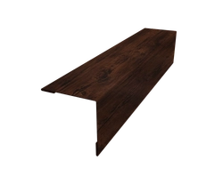 Планка завершающая 50х50 для забора жалюзи Милан Grand Line 0,45 Принт Элит Бразильская вишня TwinColor (2,5м) GL 619938