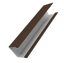 Крышка для забора жалюзи Милан Слим Grand Line 0,5 Сатин матовый ТХ RAL 8017 шоколад (2м) GL 672124