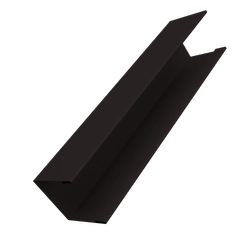 Крышка для забора жалюзи Милан Слим Grand Line 0,5 Velur RAL 9005 черный (3м) GL 671324