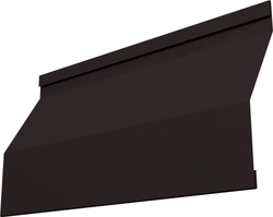 Ламель забора жалюзи Милан Слим Grand Line 0,5 Velur RAL 9005 черный GL 671023