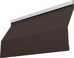 Ламель забора жалюзи Милан Слим Grand Line 0,45 Drap ТХ RR 32 темно-коричневый GL 670541