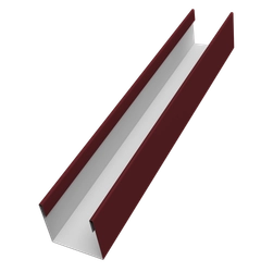 Стойка для забора жалюзи Милан Слим Grand Line 0,45 Drap ТХ RAL 3005 красное вино (2,5м) GL 674966