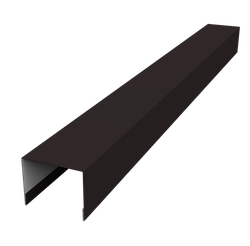 Крышка для забора жалюзи Палермо Grand Line 0,45 Drap СТ RAL 9005 черный (2,5м) GL 616615