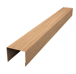 Крышка для забора жалюзи Палермо Grand Line 0,45 Принт Элит Медовое дерево TwinColor (2,5м) GL 616866