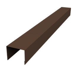 Крышка для забора жалюзи Палермо Grand Line 0,45 Drap ТХ двухсторонний RAL 8017 шоколад (2,5м) GL 709817