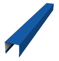 Стойка боковая крепежная для забора жалюзи Палермо Grand Line 0,7 ПЭ RAL 5005 сигнальный синий (2,5м) GL 636990