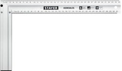 STAYER  350 мм, жесткий столярный угольник, Professional (3432-35) 3432-35