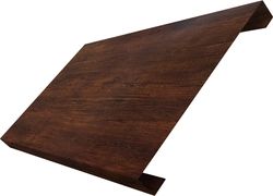 Ламель лицевая 200 забора жалюзи Техас Grand Line 0,45 Принт Премиум двухсторонний Бразильская вишня темная Фреш GL 731072
