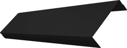 Ламель обратная 100 забора жалюзи Техас Grand Line 0,5 Полидэкстер TwinColor RAL 9005 черный GL 817786
