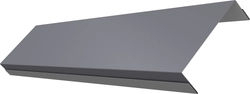 Ламель обратная 100 забора жалюзи Техас Grand Line 0,5 ПЭ слим RAL 7004 сигнальный серый GL 814576