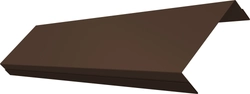 Ламель обратная 100 забора жалюзи Техас Grand Line 0,5 Полидэкстер TwinColor RAL 8017 шоколад GL 817810