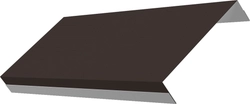 Ламель обратная 125 забора жалюзи Техас Grand Line 0,5 Сатин RR 32 темно-коричневый GL 373981