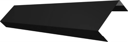 Ламель обратная 50 забора жалюзи Техас Grand Line 0,45 Drap ТХ RAL 9005 черный GL 729957