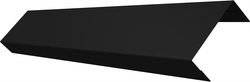 Ламель обратная 50 забора жалюзи Техас Grand Line 0,5 Velur RAL 9005 черный GL 729689