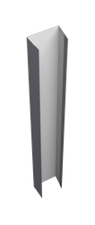 Крепежная планка верхняя для забора жалюзи Техас Grand Line 0,45 ПЭ RAL 7004 сигнальный серый (1,8м) GL 630655