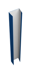 Крепежная планка верхняя для забора жалюзи Техас Grand Line 0,45 ПЭ RAL 5005 сигнальный синий (1,8м) GL 630673