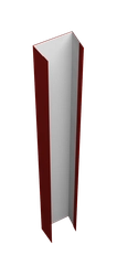 Крепежная планка верхняя для забора жалюзи Техас Grand Line 0,45 ПЭ RAL 3011 коричнево-красный (2м) GL 630679