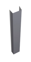 Крепежная планка нижняя для забора жалюзи Техас Grand Line 0,5 Сатин RAL 7004 сигнальный серый (3м) GL 630373