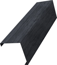 Декоративная накладка на столб универсальная угловая 62х55 для забора жалюзи Grand Line 0,45 Принт Премиум Серое дерево TwinColor (1,8м) GL 665488