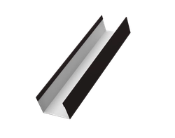 Стойка для забора жалюзи Милан, Токио Grand Line 0,45 Drap ТР RAL 9005 черный (1,8м) GL 702967