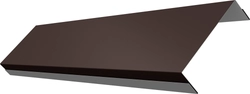 Ламель обратная 100 забора жалюзи Техас Grand Line 0,45 Drap ТР RAL 8017 шоколад GL 781067
