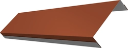 Ламель обратная 100 забора жалюзи Техас Grand Line 0,45 Drap ТХ RAL 8004 терракота GL 781101