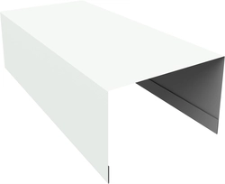 Крышка для забора из сайдинга Блок-хаус новый Grand Line 0,4 ПЭ RAL 9003 сигнальный белый (3м) GL 763019