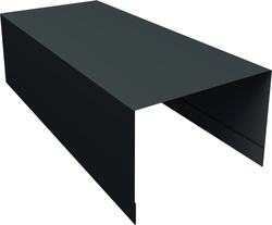 Крышка для забора из сайдинга ЭкоБрус Grand Line 0,5 Velur RAL 7016 антрацитово-серый (2,5м) GL 690776