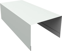 Крышка для забора из сайдинга ЭкоБрус Grand Line 0,45 ПЭ RAL 9003 сигнальный белый (3м) GL 807782