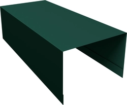 Планка боковая для забора из сайдинга ЭкоБрус Grand Line 0,45 ПЭ двухсторонний RAL 6005 зеленый мох (3м) GL 765202