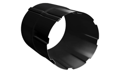Соединитель трубы Grand Line ПУ 90мм RAL 9005 черный GL 83319