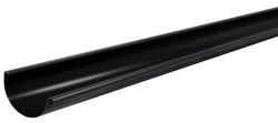 Желоб полукруглый 150мм 3м матовый RAL 9005 GL 584237