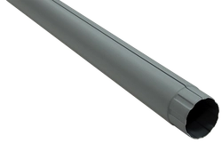 Труба круглая Grand Line ПУ матовый 90мм 3м RAL 7024 мокрый асфальт GL 670379